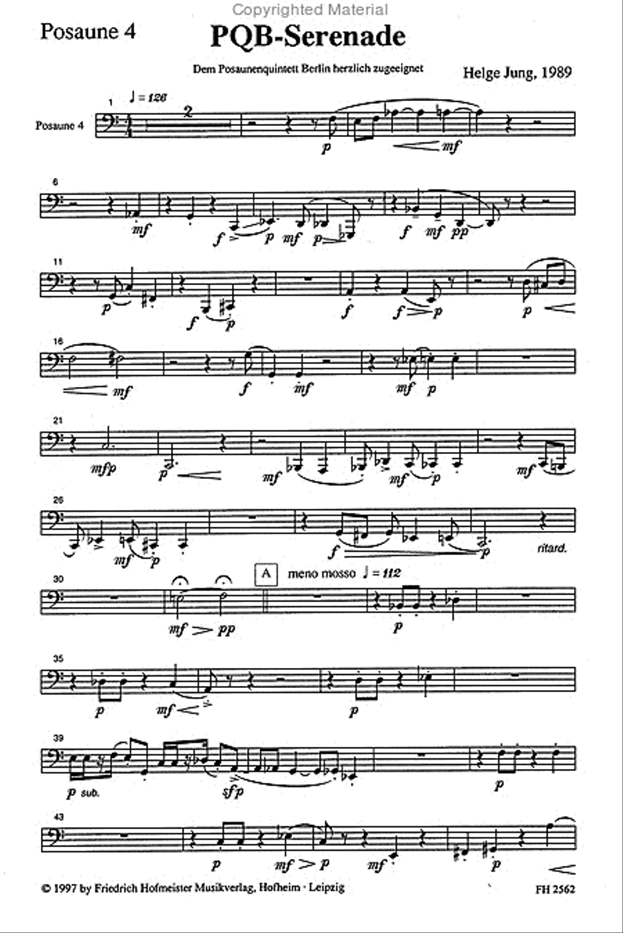 PQB-Serenade / Stimmen PQB-Serenade / Stimmen Trombone scores gallery preview page 2