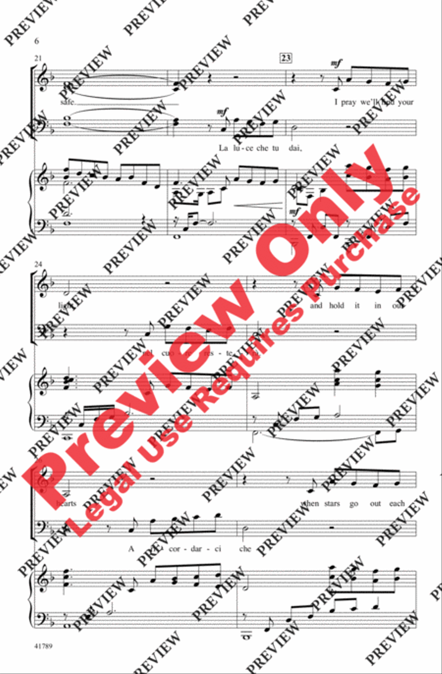 The Prayer 4-Part scores gallery preview page 6