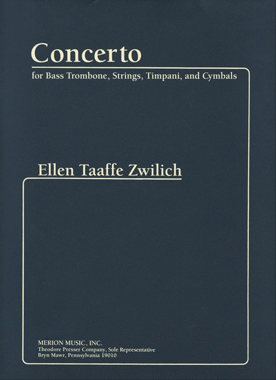 Concerto For Bass Trombone, Strings, Timpani And Cymbals Chamber Music scores gallery preview page 1