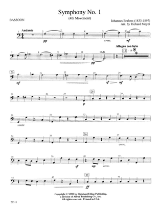 Symphony No. 1 (4th Movement ): Bassoon