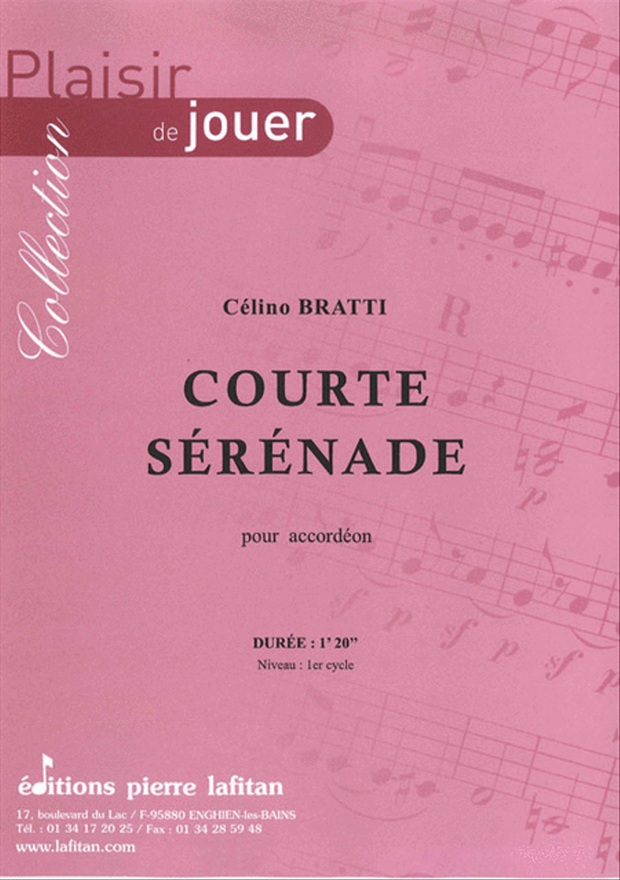 Courte Sérénade Accordion scores gallery preview page 1