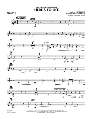 Here's To Life (Key: C minor) - Trumpet 4
