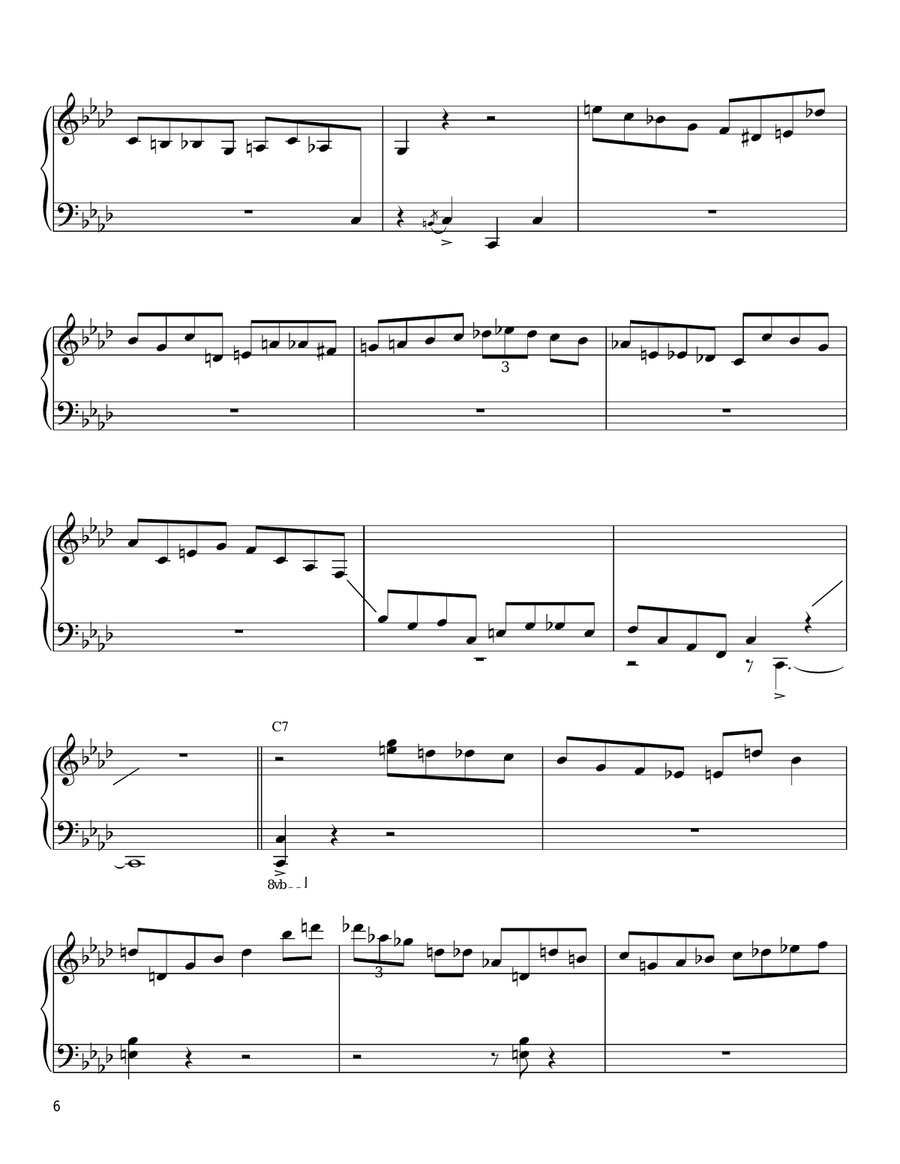 Caravan Piano scores gallery preview page 6
