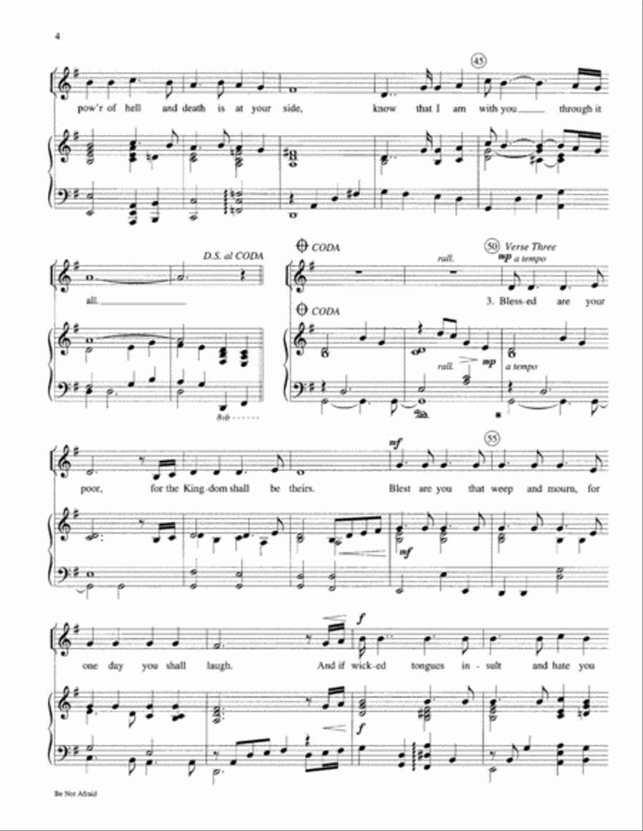 Be Not Afraid Medium Voice scores gallery preview page 4