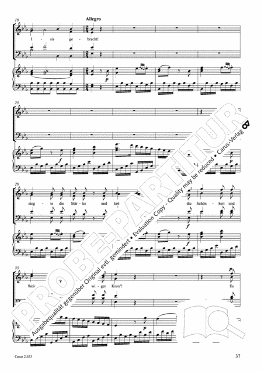 Choral collection Great Opera Choruses - Mozart * Haydn (choir & piano) Choir scores gallery preview page 48