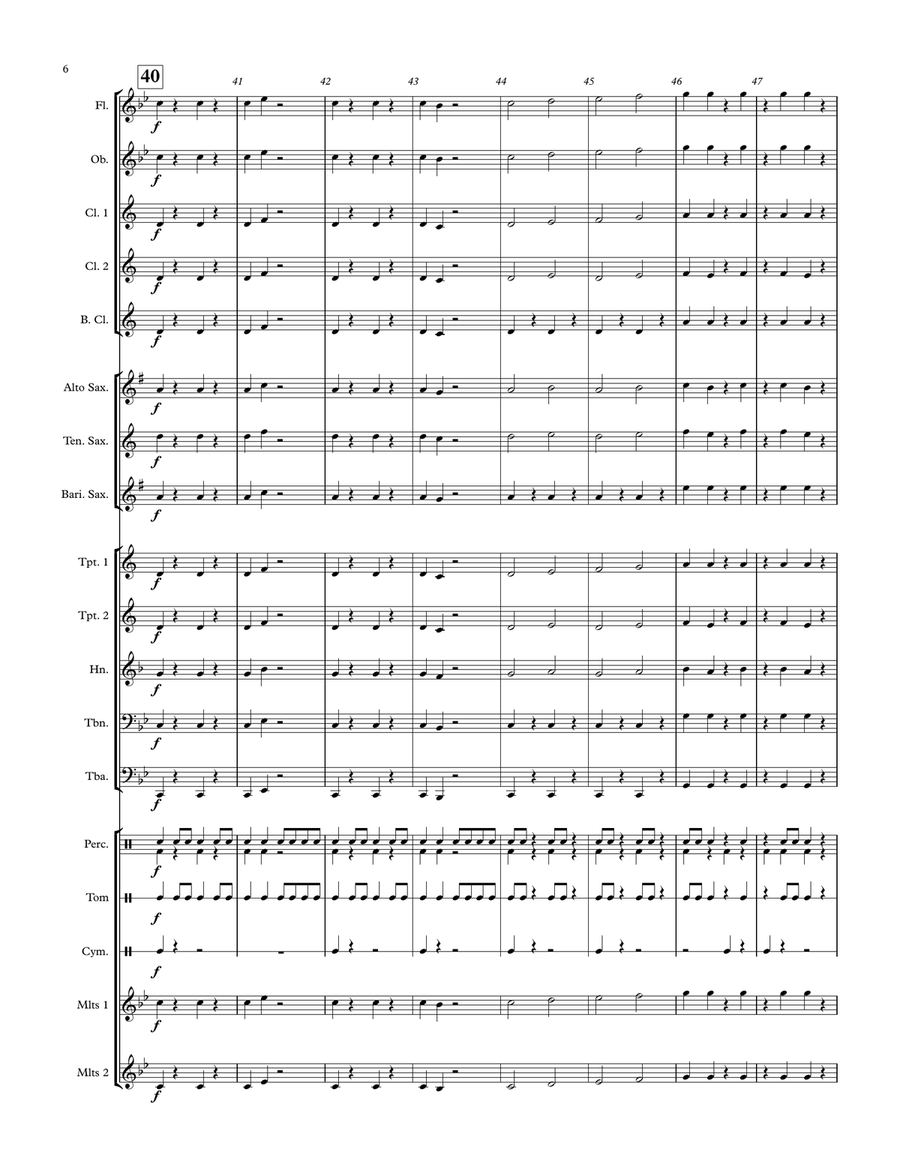 Dragon Warrior - for Young Concert Band Concert Band scores gallery preview page 6