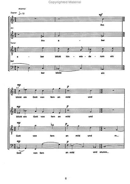 4 Chorstucke op. 1 fur gem Chor