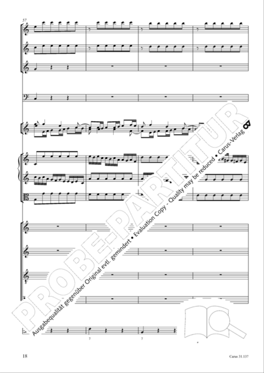 Praise ye, Almighty God, King and our ruler exalted (Lobe den Herren, den machtigen Konig der Ehren) ATB scores gallery preview page 19