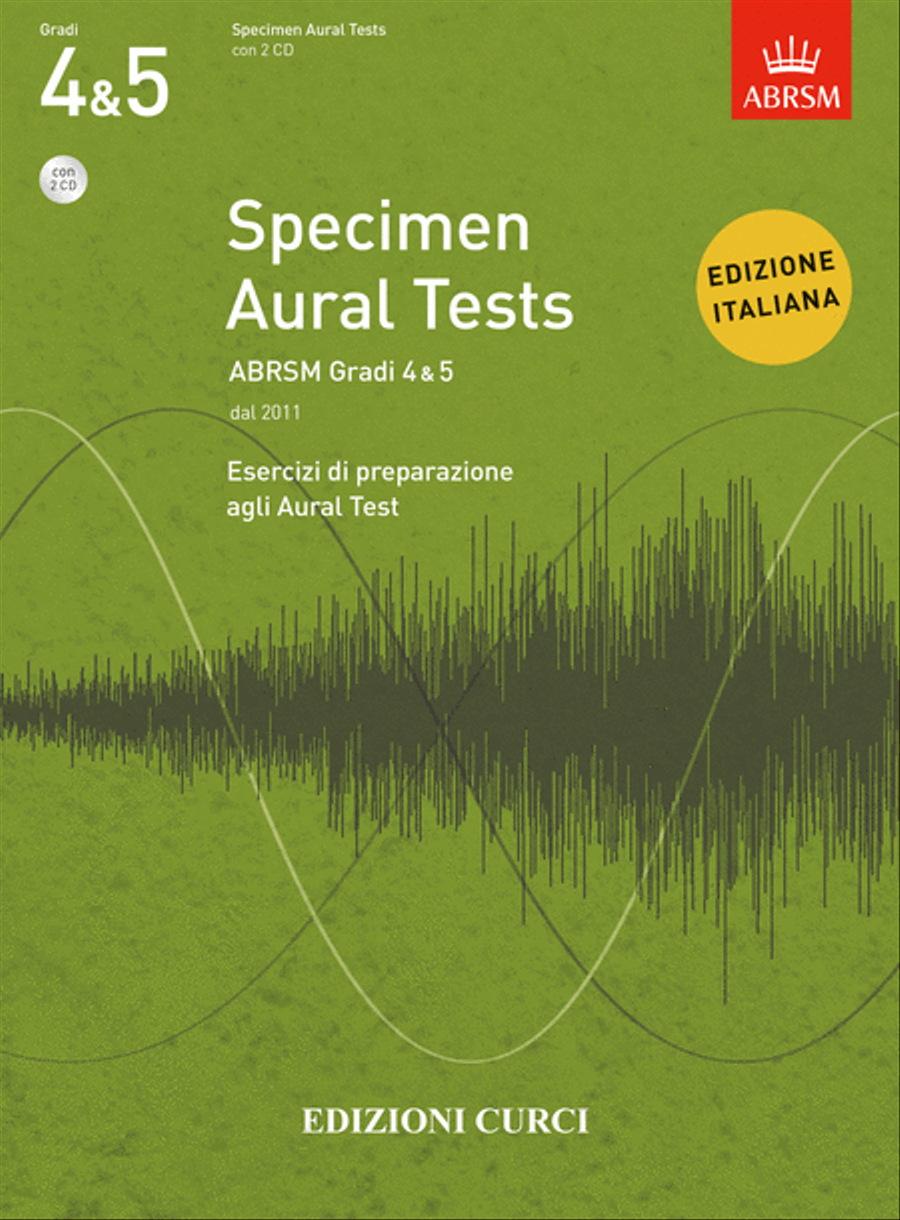 Specimen Aural Tests ABRSM Gradi 4&5 School and Community scores gallery preview page 1