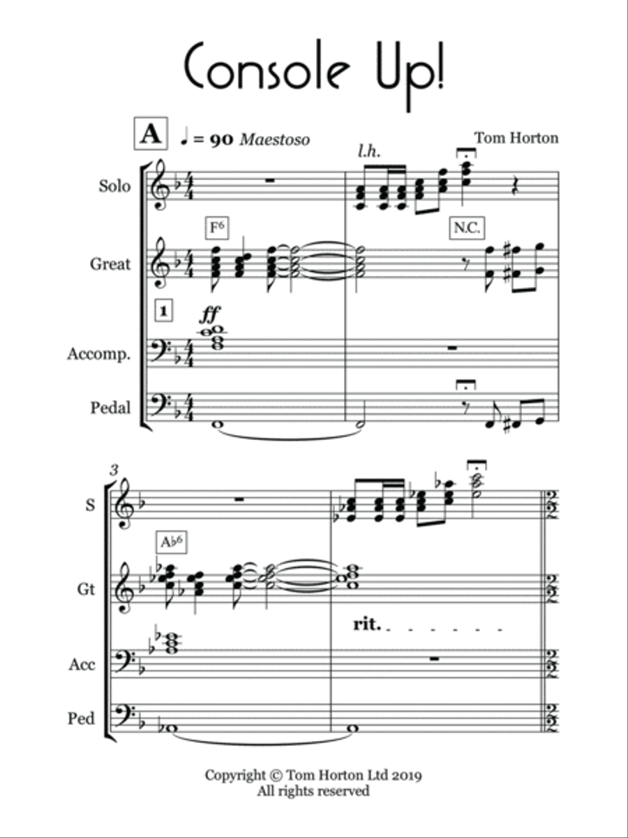 Theatre Organ Originals Vol.1 Organ Solo scores gallery preview page 5