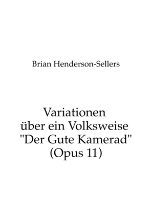 Book cover for Piano variations on a folk song "Der Gute Kamerad"