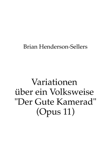 Piano variations on a folk song "Der Gute Kamerad" image number null