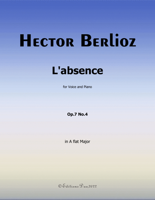 L'absence, by Berlioz, in A flat Major
