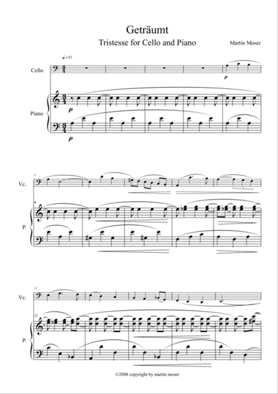 Geträumt Piano scores gallery preview page 2
