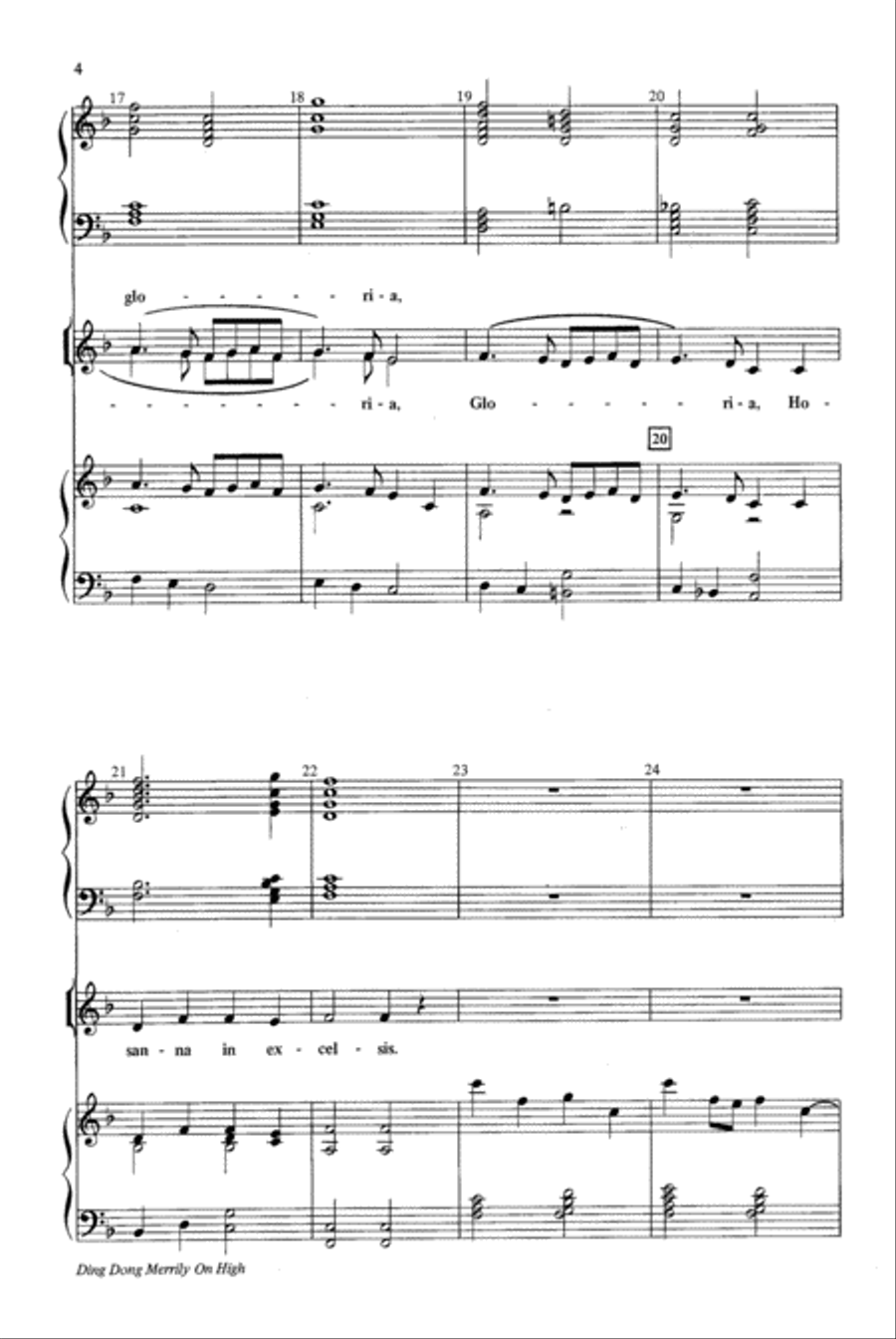Ding, Dong, Merrily on High 2-Part scores gallery preview page 4