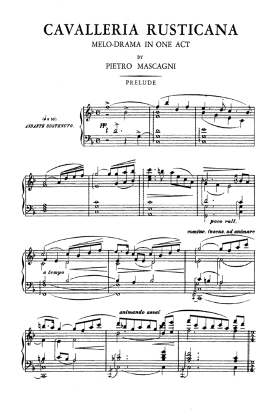 Cavalleria Rusticana Voice scores gallery preview page 6