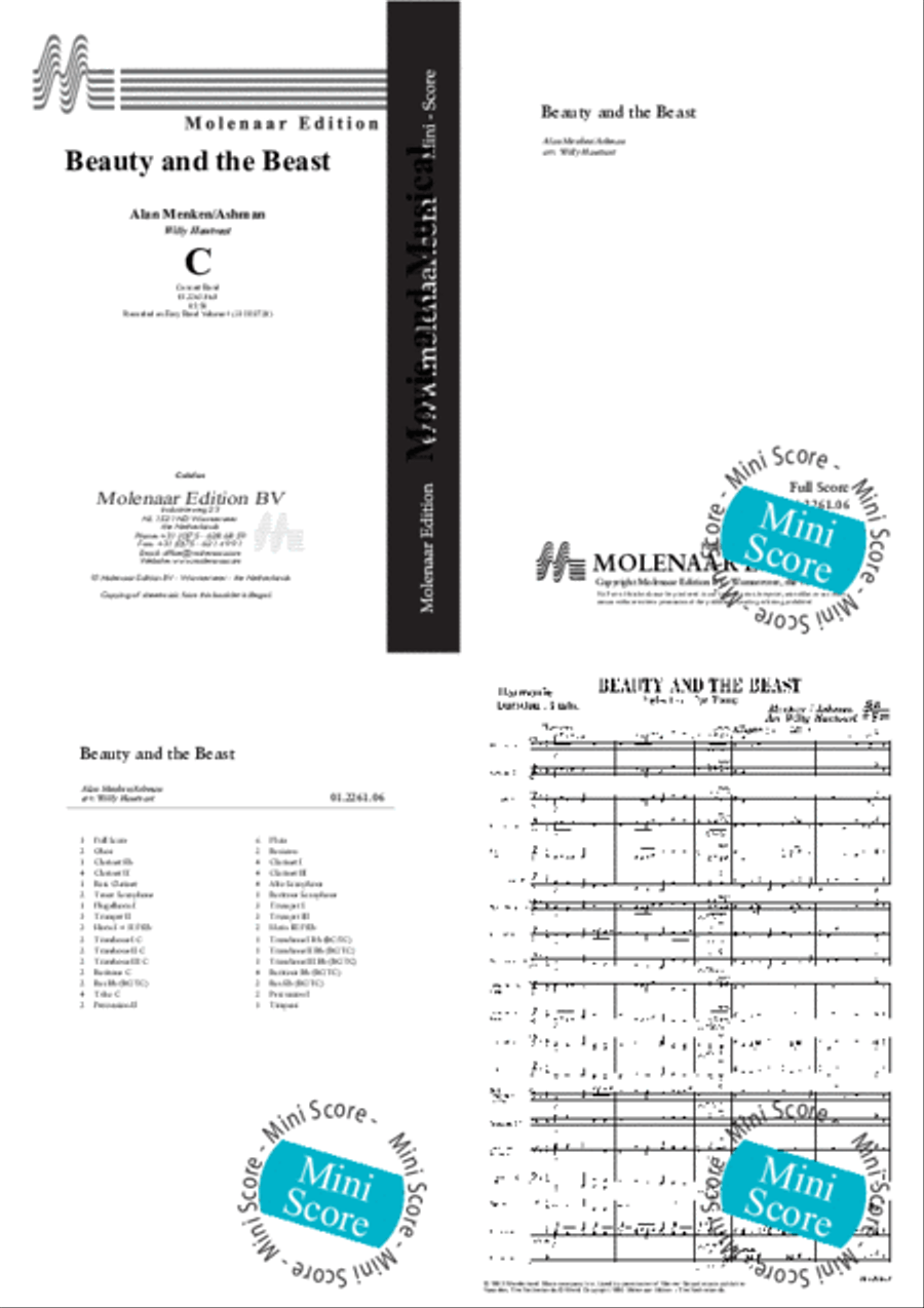 Beauty and the Beast Concert Band scores gallery preview page 2