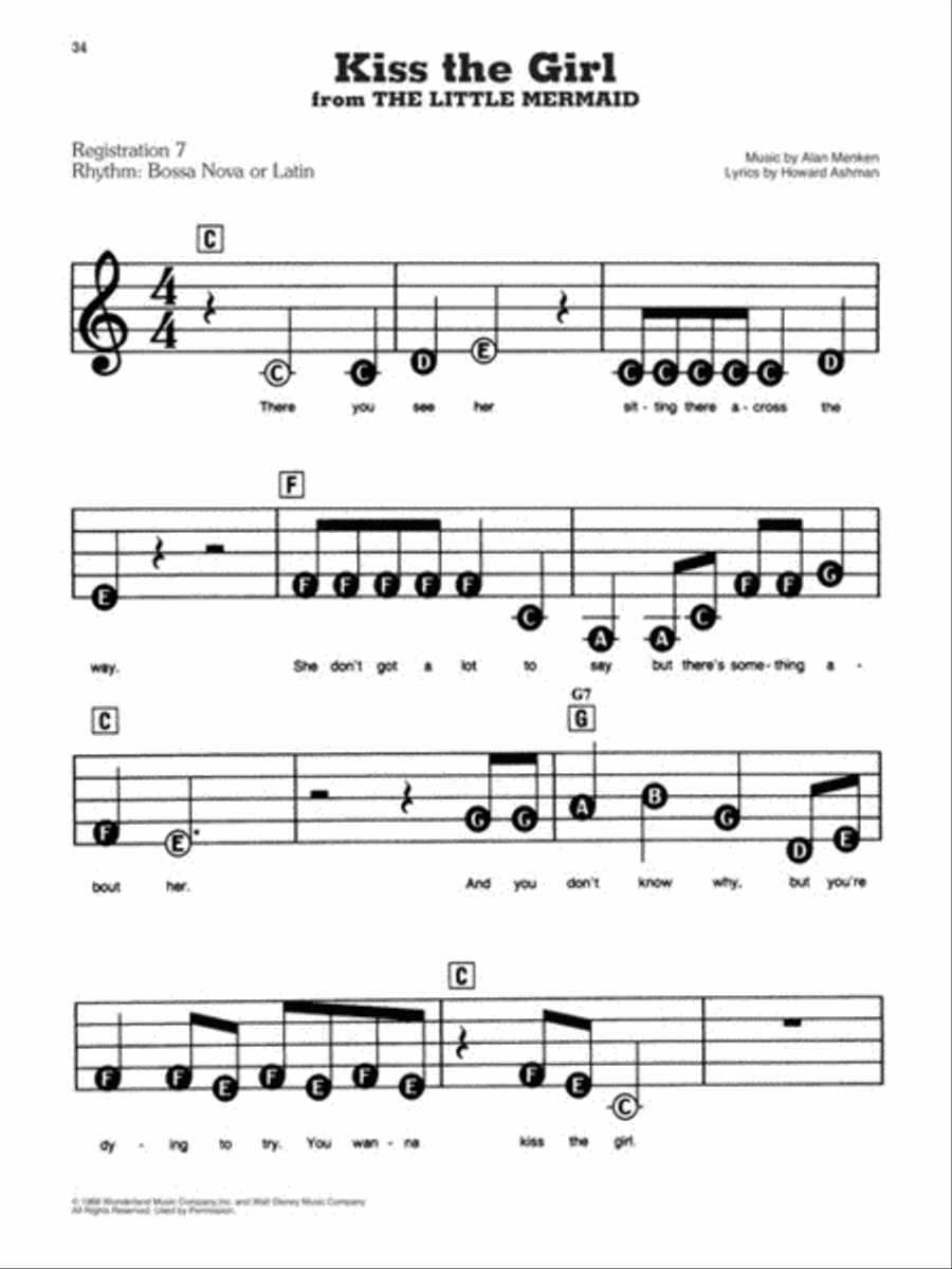 Disney Love Songs - 2nd Edition Electronic Keyboard scores gallery preview page 4
