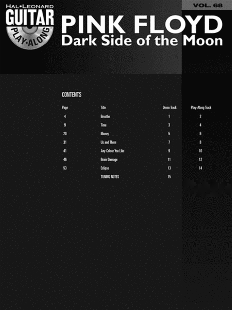Pink Floyd – Dark Side of the Moon Guitar Tablature scores gallery preview page 4
