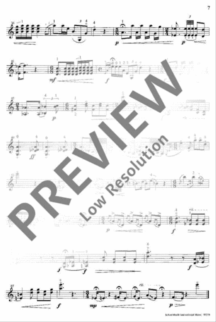 Carneval of Fingers Violin Solo scores gallery preview page 19