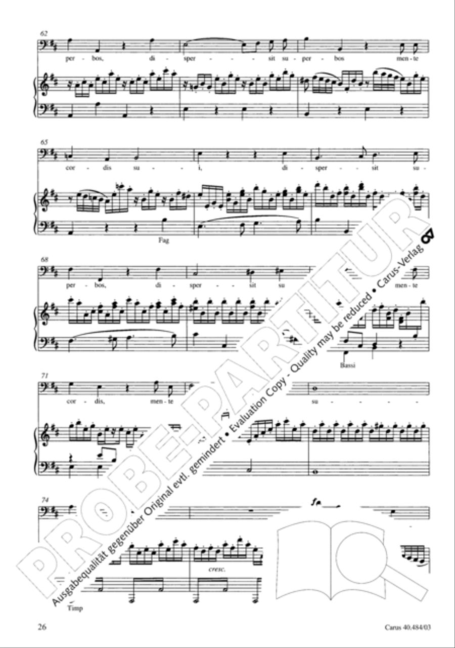 Magnificat in D ATB scores gallery preview page 27