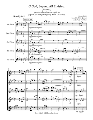 O God, Beyond All Praising (Thaxted) (Bb) (Flute Quintet)