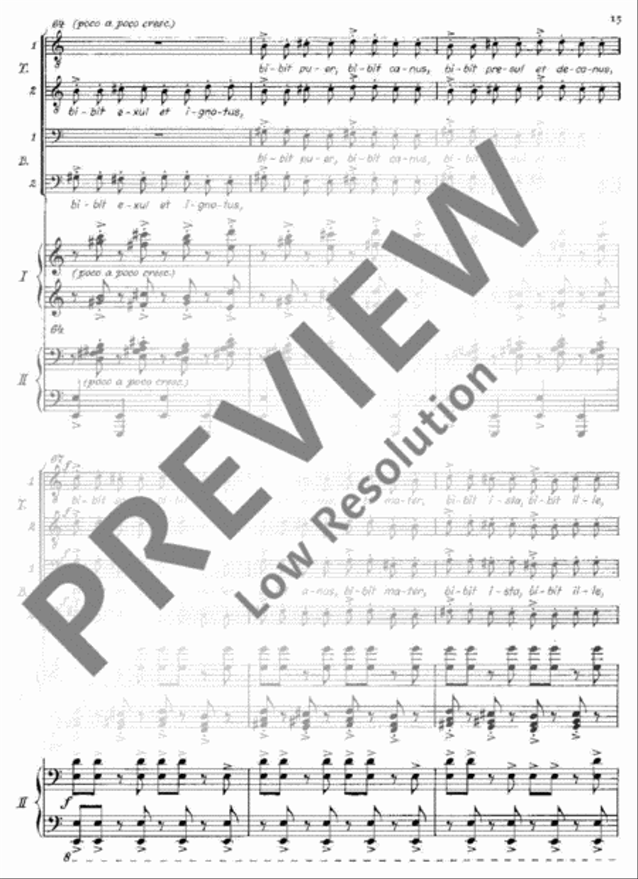 In taberna quando sumus In taberna quando sumus TTBB scores gallery preview page 16
