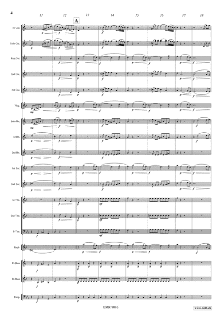 Maurerische Trauermusik Brass Band scores gallery preview page 5