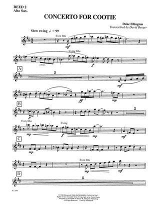 Concerto for Cootie: 2nd E-flat Alto Saxophone