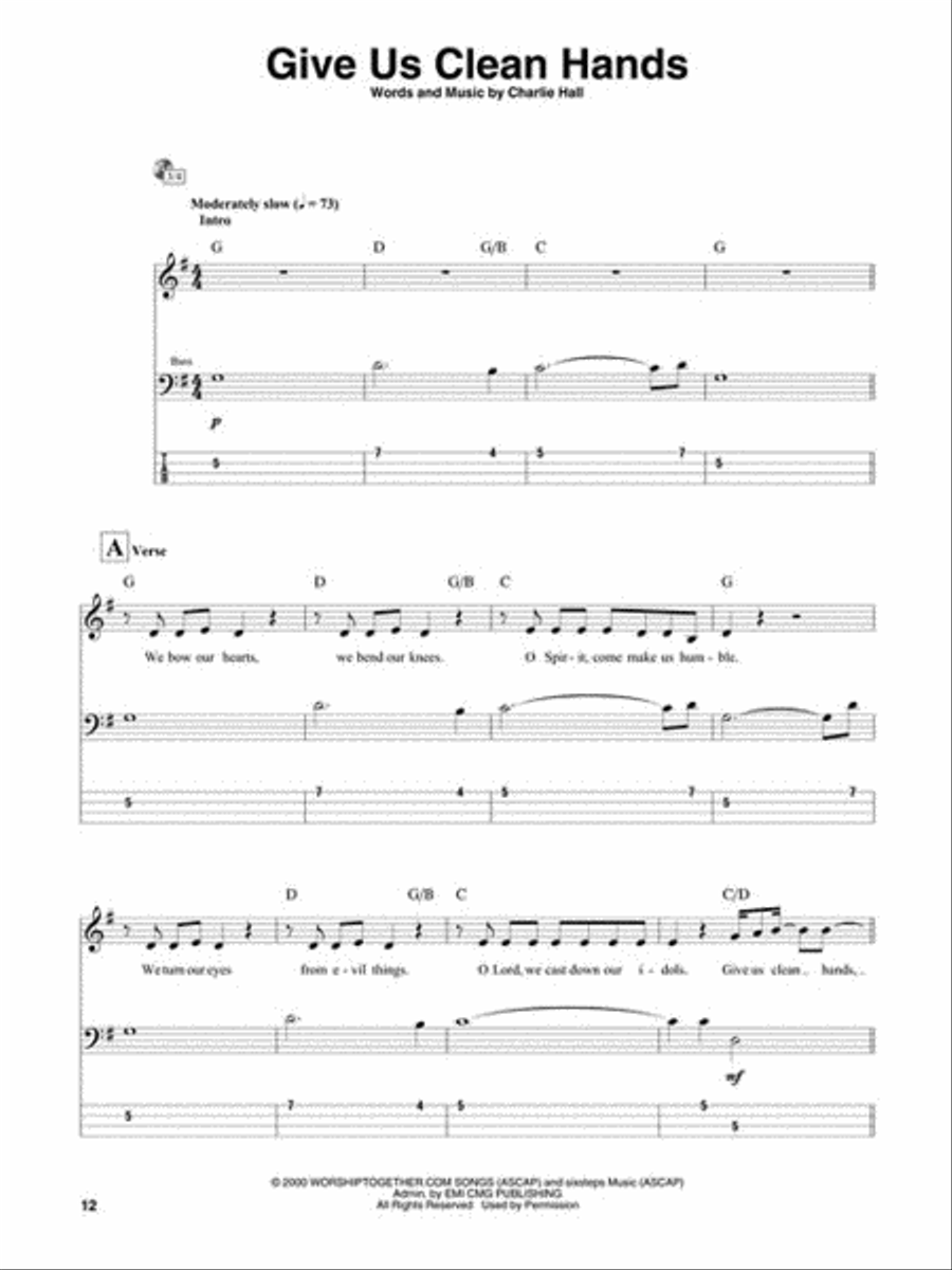 Here I Am to Worship - Bass Edition Bass Guitar Tablature scores gallery preview page 3