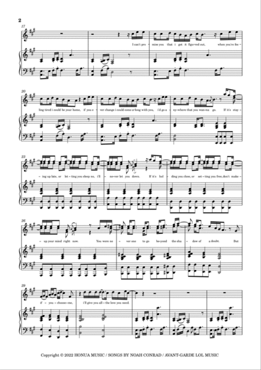 Love You Need Love You Need Voice scores gallery preview page 2