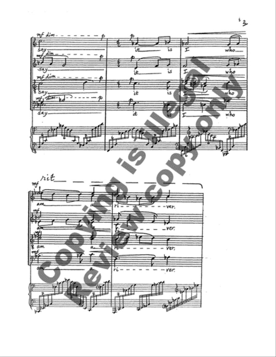 Watersongs 4-Part scores gallery preview page 8