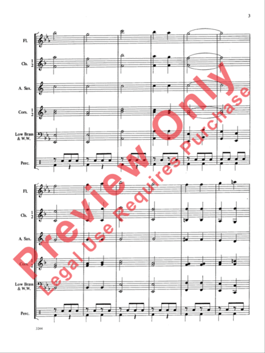 Prime-Time March Concert Band scores gallery preview page 4