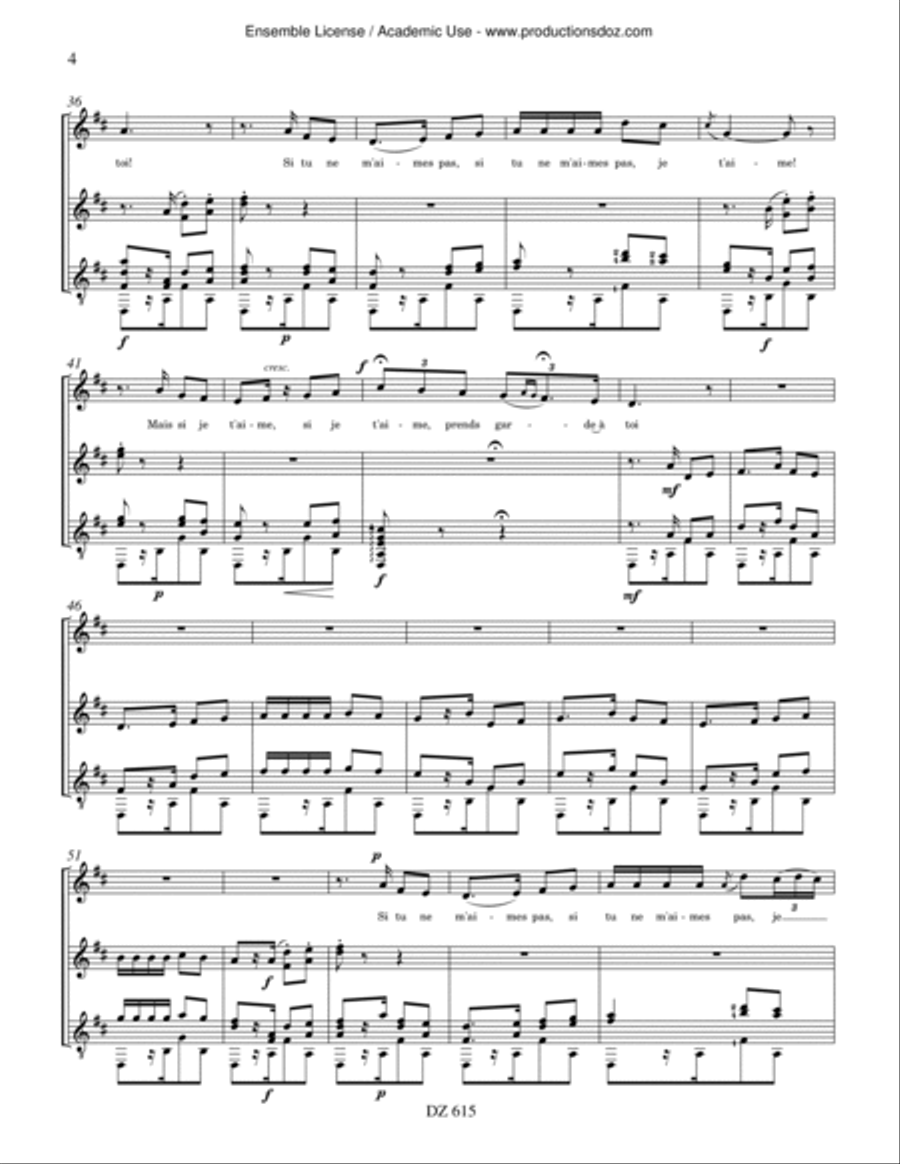 Habanera de Carmen Classical Guitar scores gallery preview page 4