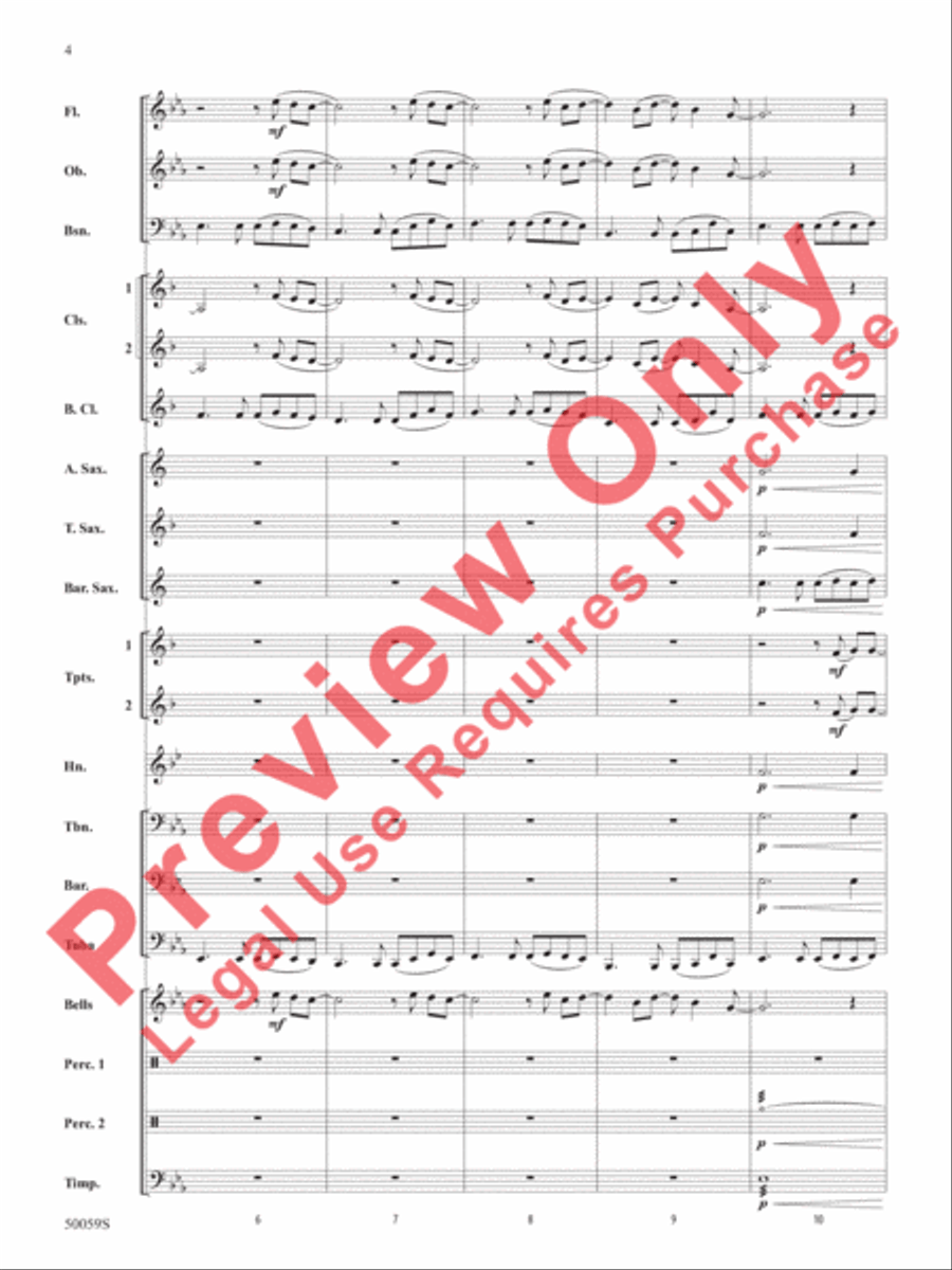 Flowers Flowers Concert Band scores gallery preview page 5