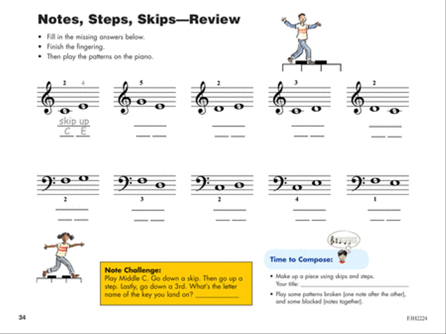 The All-in-One Approach to Succeeding at the Piano, Preparatory Book B Piano Method scores gallery preview page 3