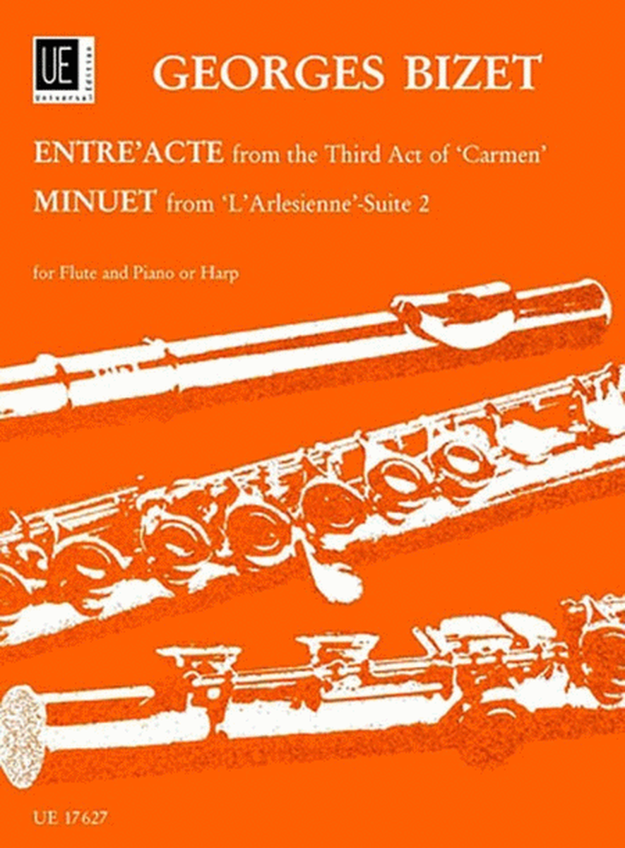 Entracte From Carmen Act 3/Larlesienne Minuet Flute/Piano