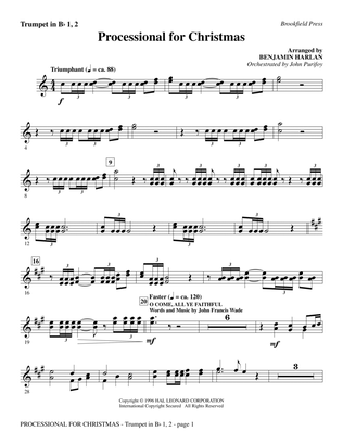 Processional For Christmas - Bb Trumpet 1,2