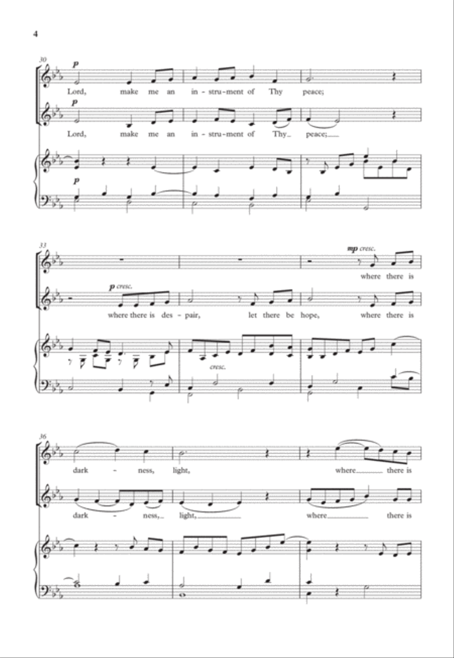Lord, make me an instrument (from Lux Perpetua) SA scores gallery preview page 4