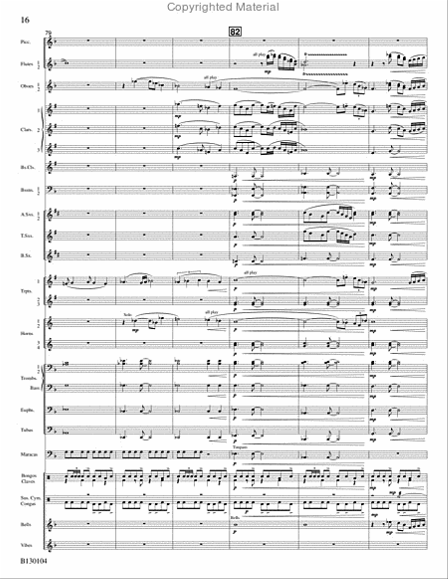 La Fiesta de San Antonio La Fiesta de San Antonio Concert Band scores gallery preview page 17