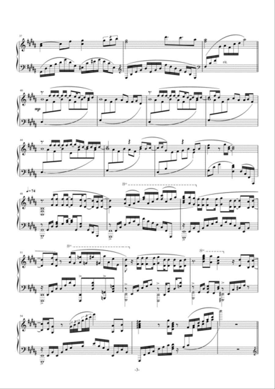 Glassy Sky Glassy Sky Piano Solo scores gallery preview page 3