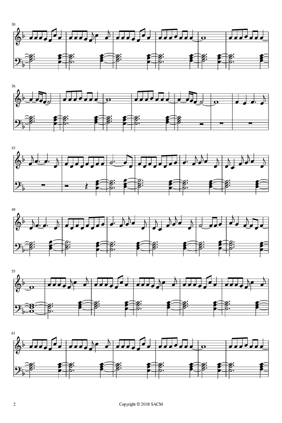Y No Puedo Olvidarte Piano Solo scores gallery preview page 2