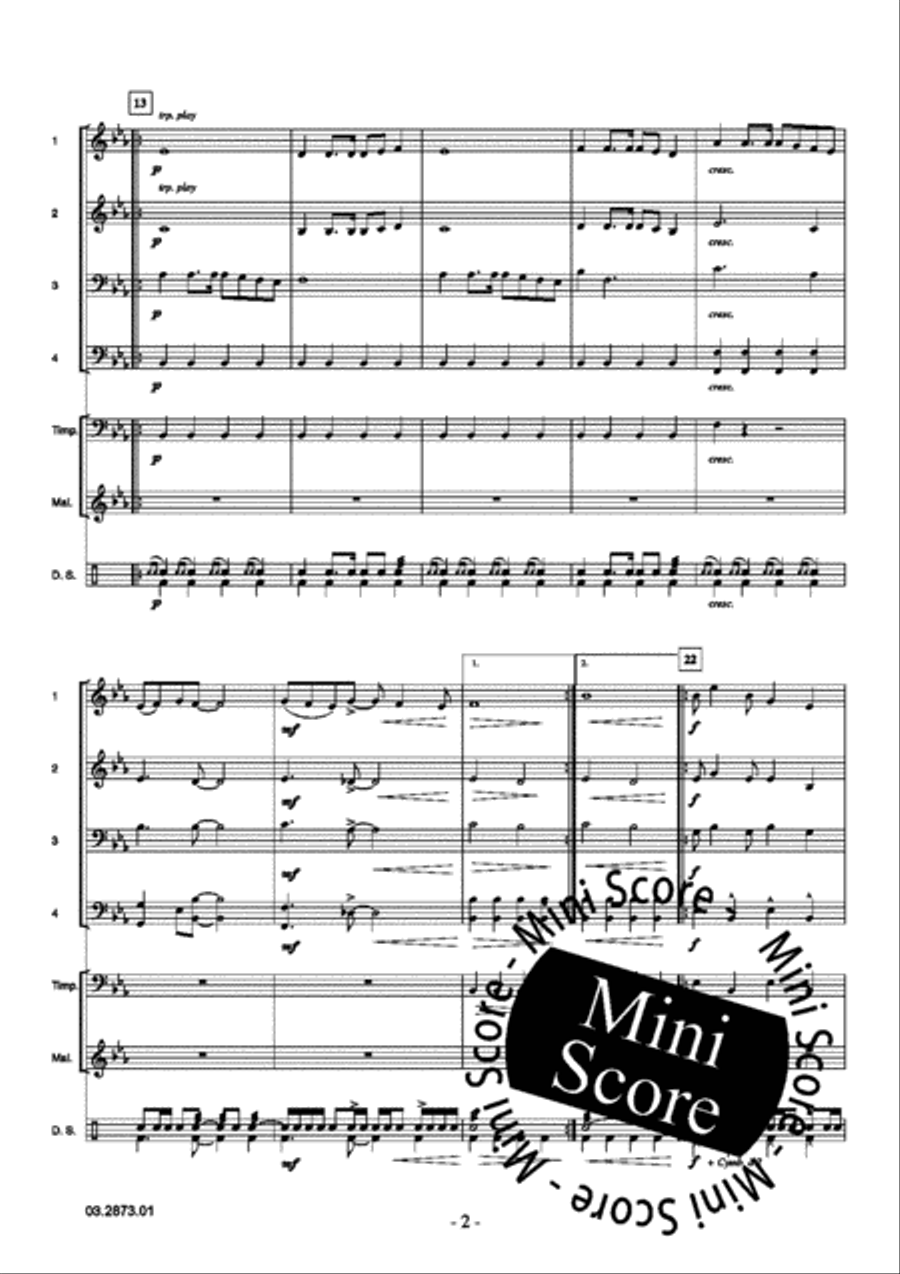 Adventure Game Fanfare Band scores gallery preview page 6