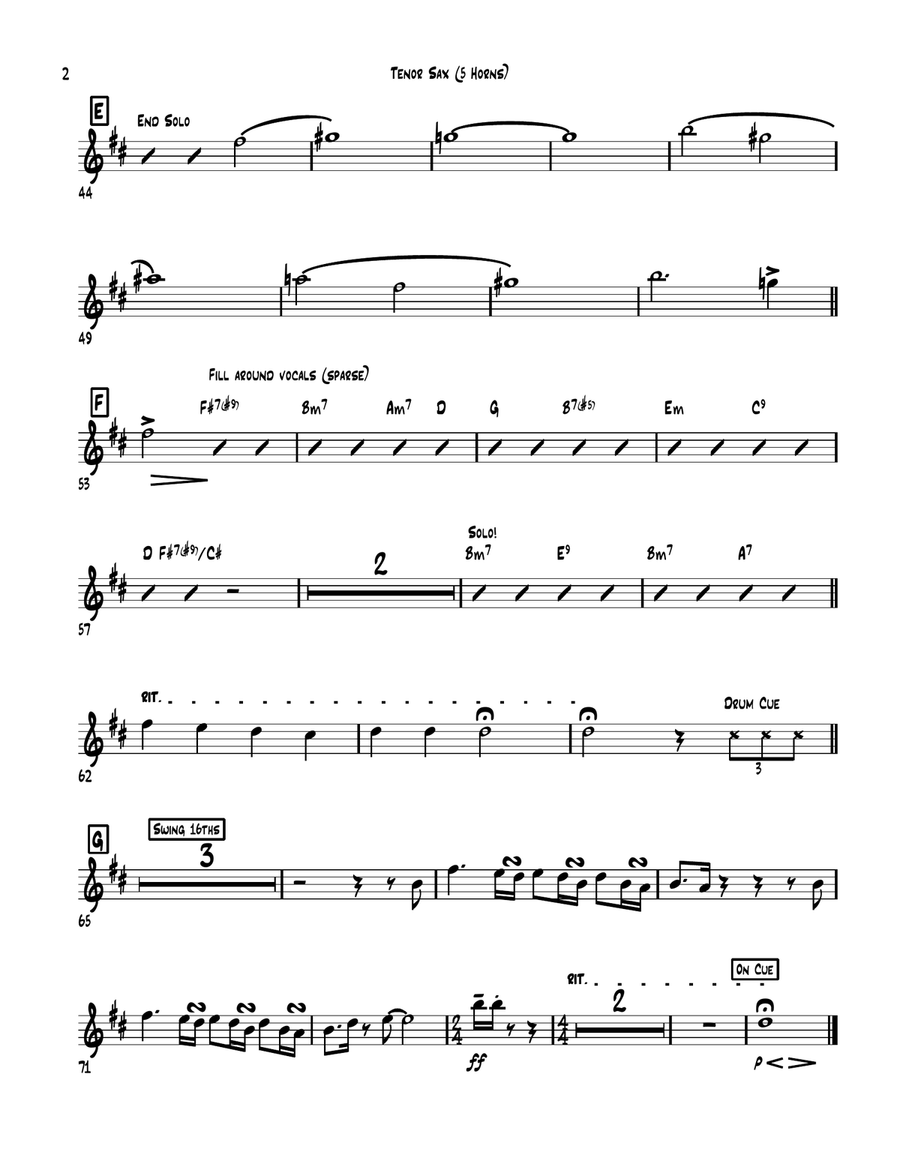 New York State Of Mind New York State Of Mind Large Ensemble scores gallery preview page 6