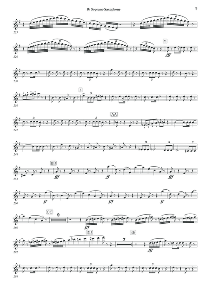 Symphony No.6 Pathetique Movement III [Parts] Saxophones(Soprano,1st,2nd Alto,Tenor,Baritone)