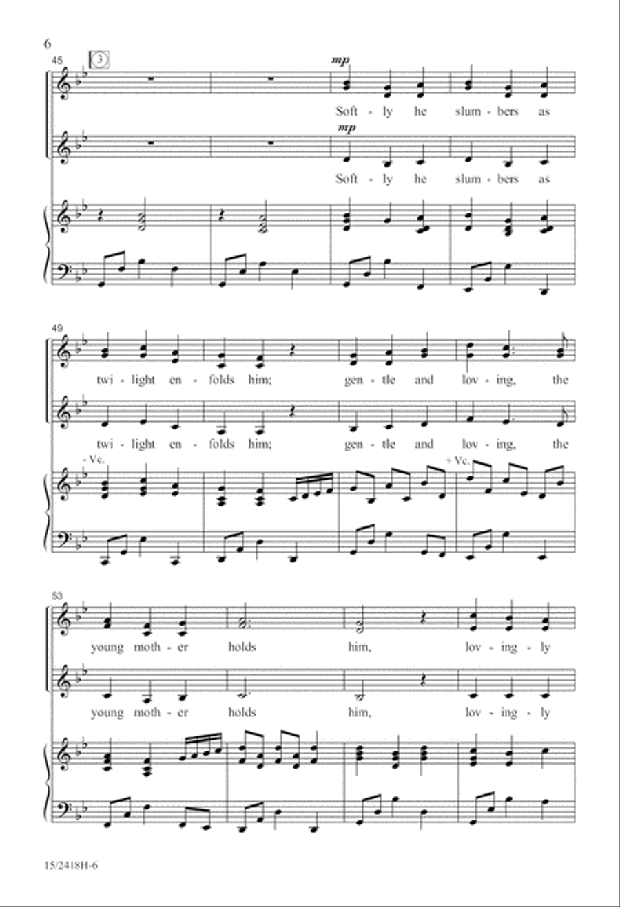 Lullay Alleluia SSA scores gallery preview page 7