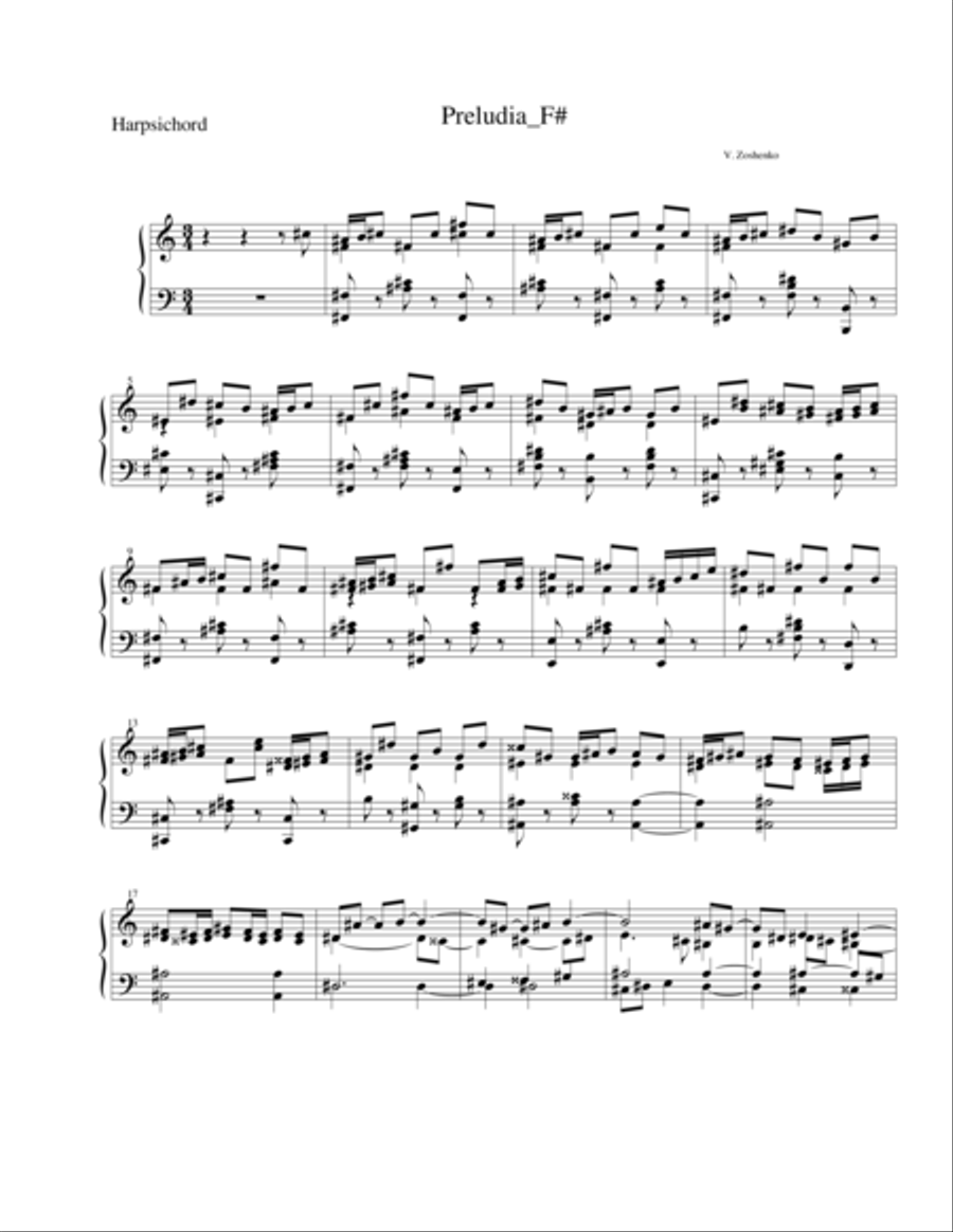 Prelude Piano Solo scores gallery preview page 1