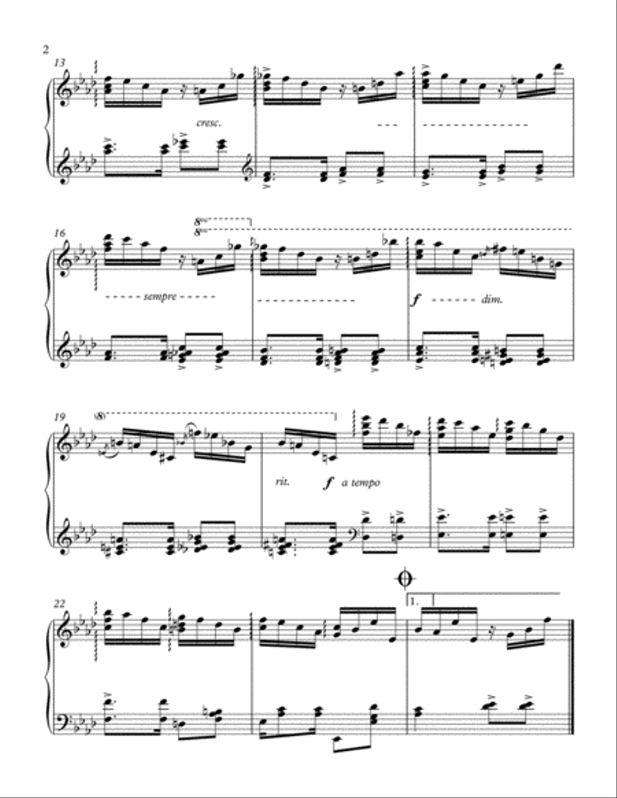 O ALVORECER Piano Solo scores gallery preview page 2