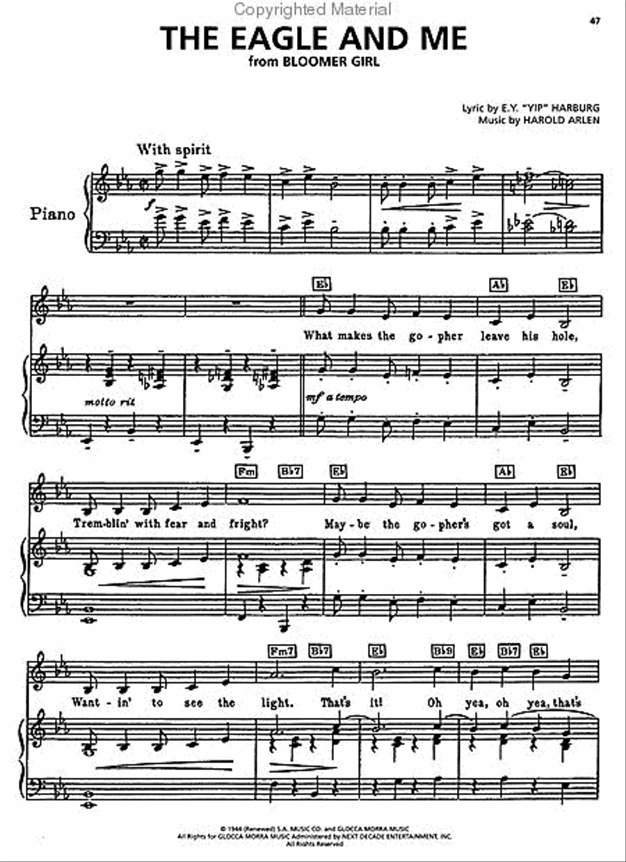 The Yip Harburg Songbook - 2nd Edition Piano, Vocal, Guitar scores gallery preview page 4