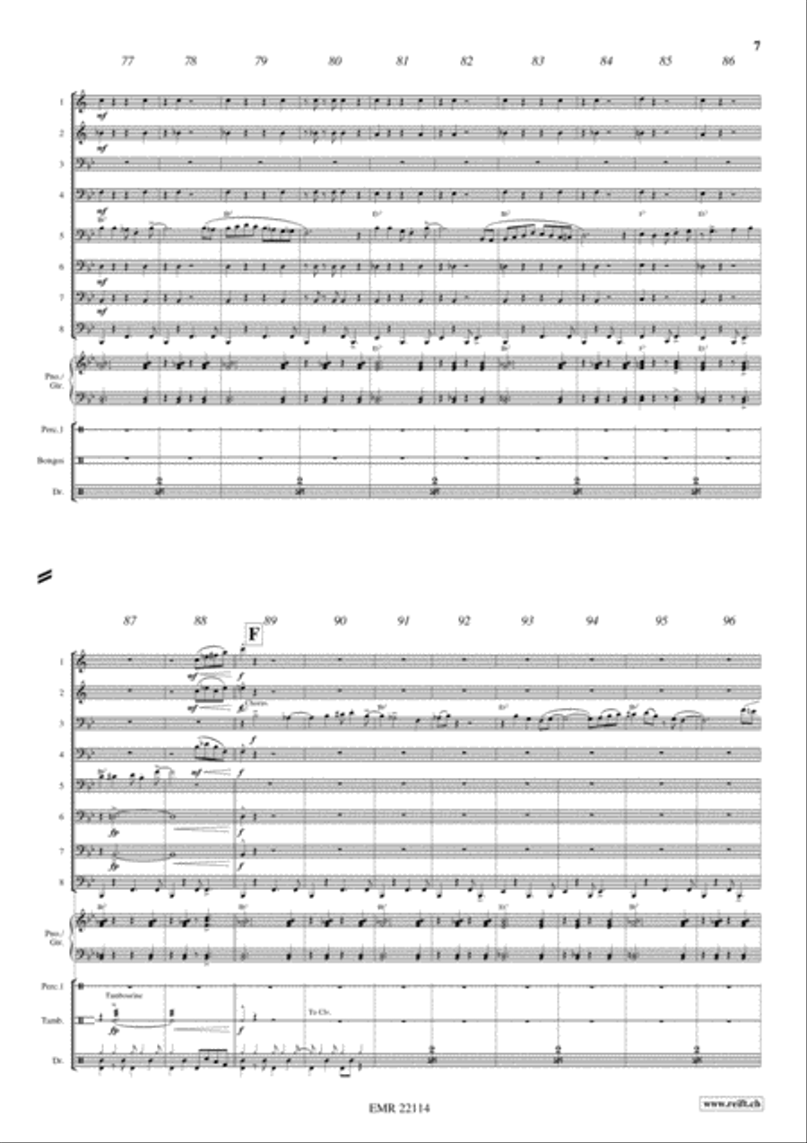 Bahia Blues Brass Ensemble scores gallery preview page 7
